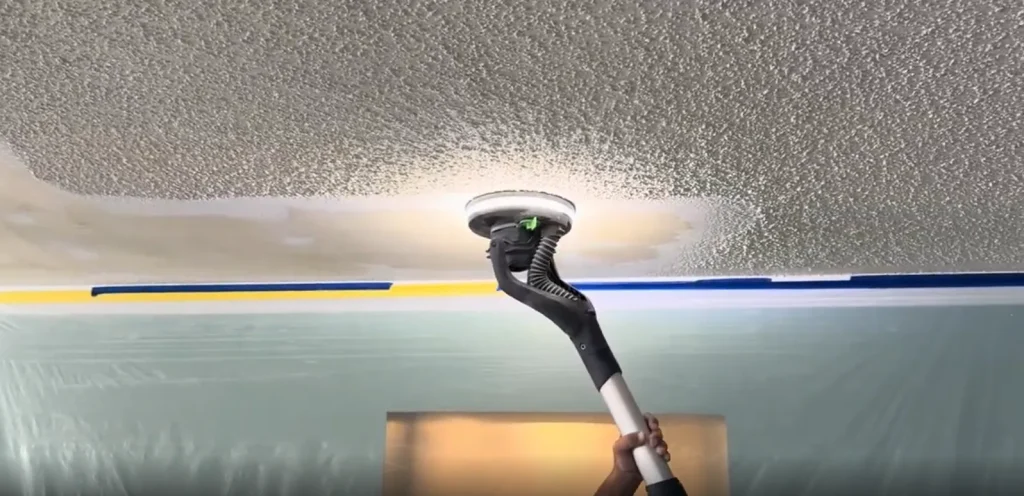 Dust-free popcorn ceiling removal and smoothing in Ottawa.